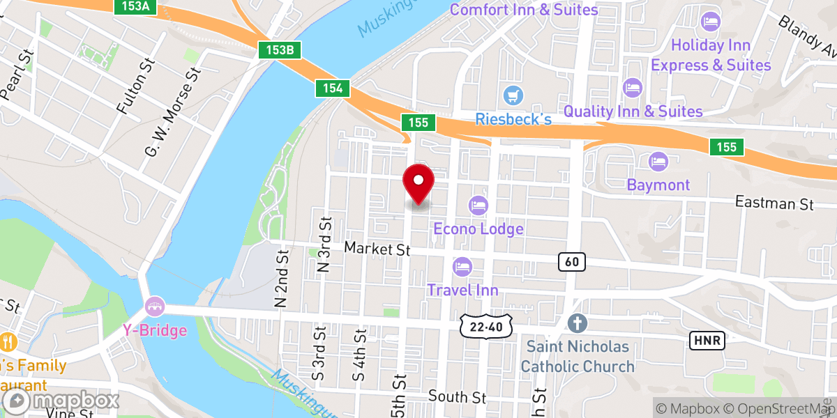 Map showing location of Saint Thomas Aquinas Church