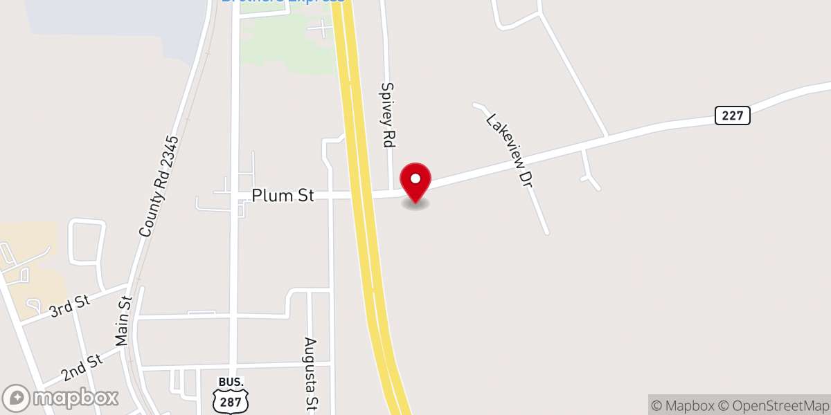 Map showing location of Grace Bible Church