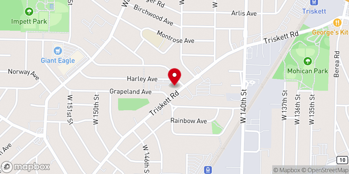 Map showing location of St. Mel Church