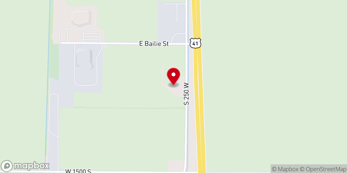 Map showing location of Newton County Baptist Church