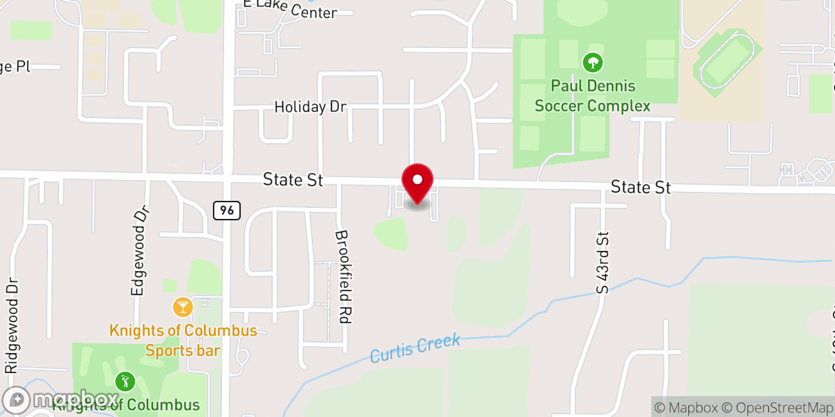 Map showing location of Quincy Faith Church (Faith Assembly of God)