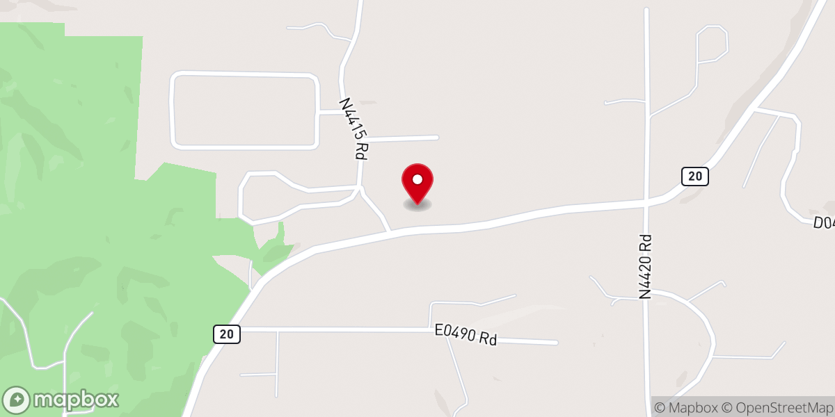 Map showing location of Standing Rock Church