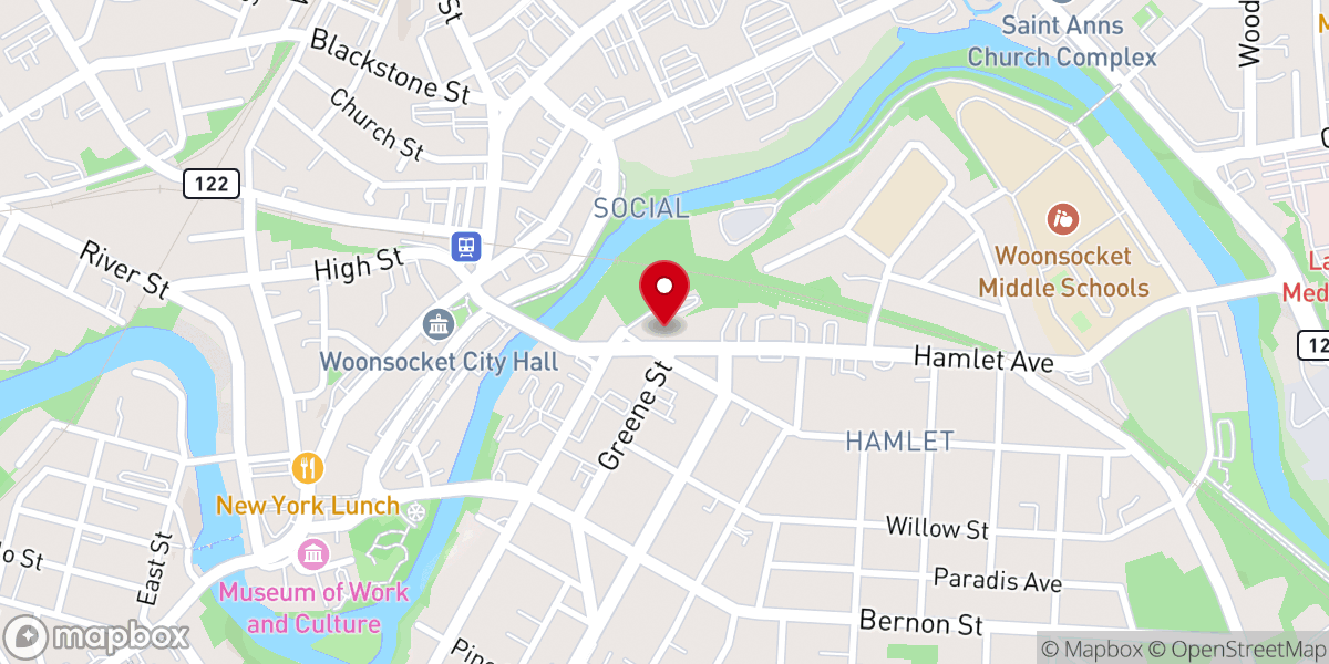 Map showing location of St. James Episcopal Church