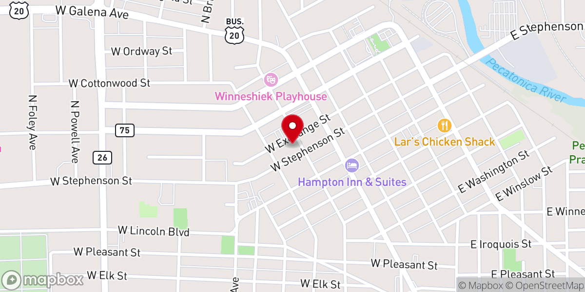 Map showing location of The Father's House Church