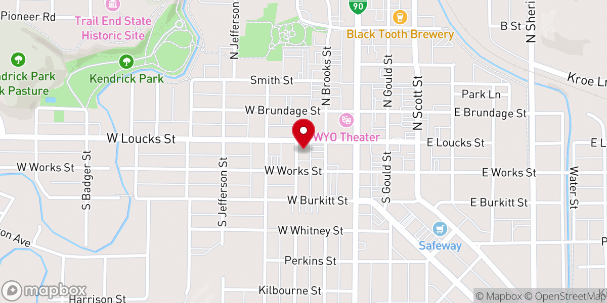 Map showing location of St. Peter's Episcopal Church