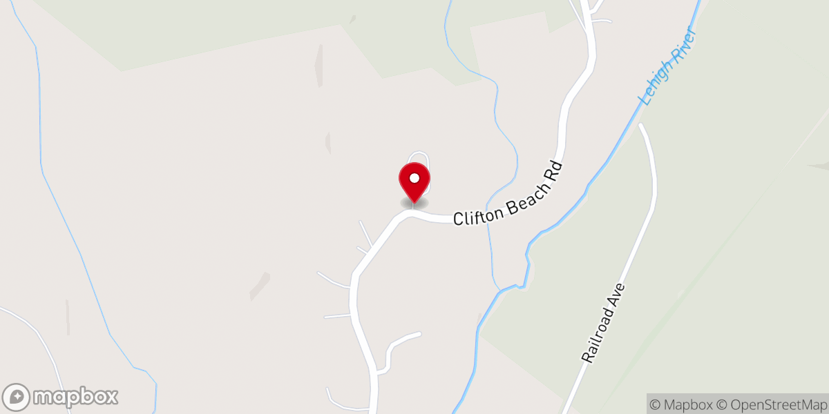 Map showing location of Pocono Mountain Bible Conference