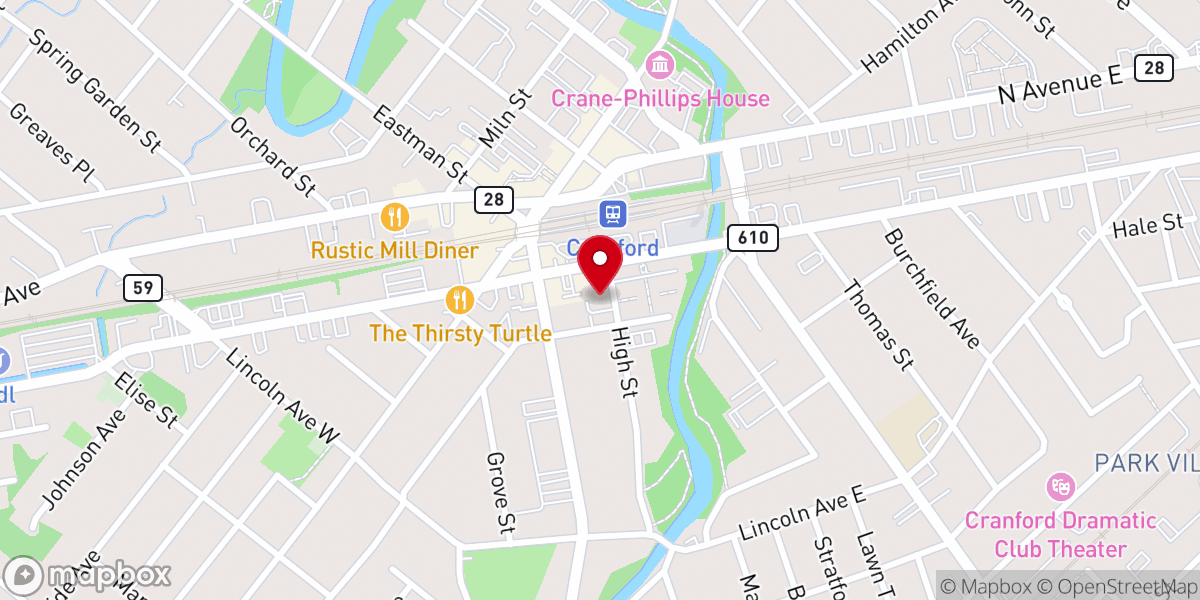 Map showing location of Saint Mark's African Methodist Episcopal Church