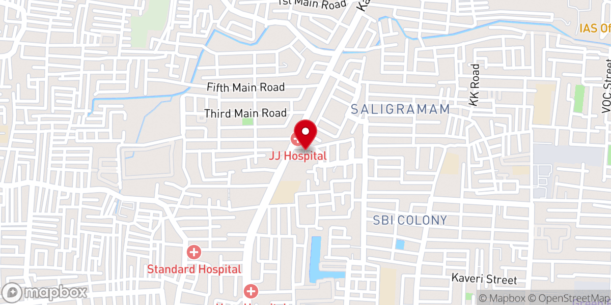 Map showing location of Infant Jesus Church