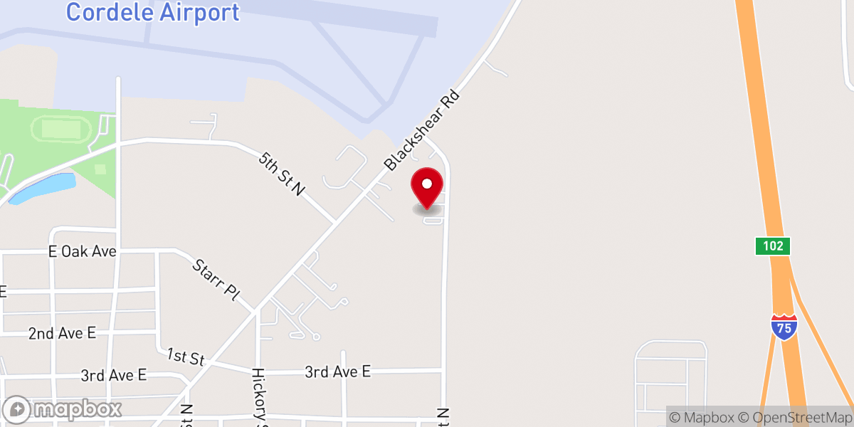 Map showing location of Freelife Church of God