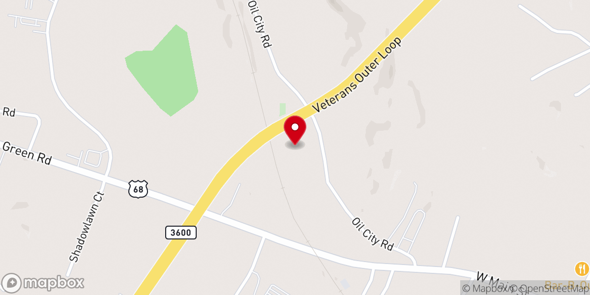 Map showing location of Canaanland Baptist Church