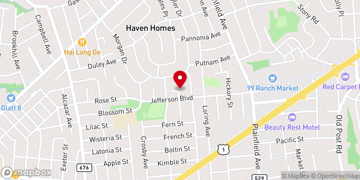 Map showing location of Kingdom Ambassadors Church