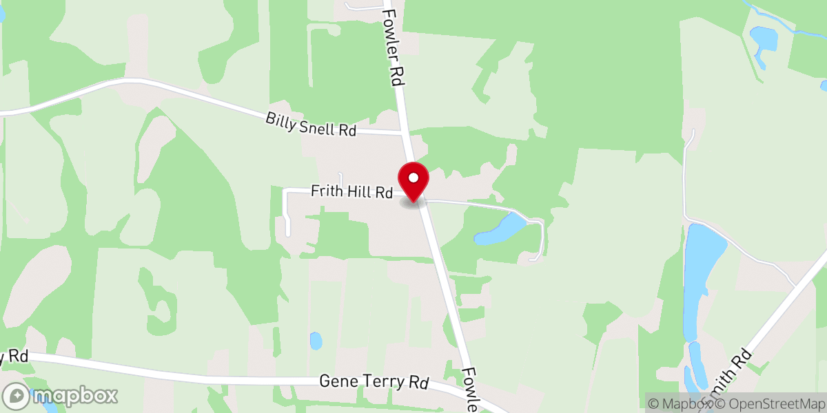 Map showing location of Frith Hill Church