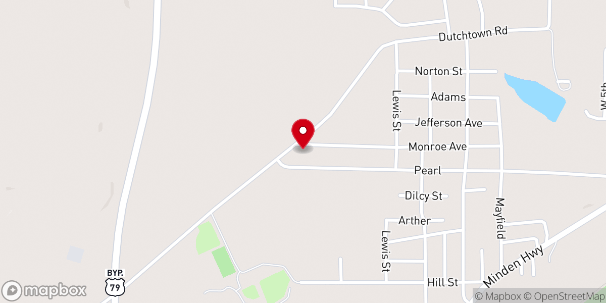 Map showing location of New Hope Missionary Baptist Church