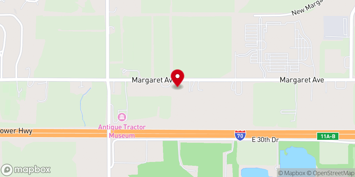 Map showing location of Church of Christ
