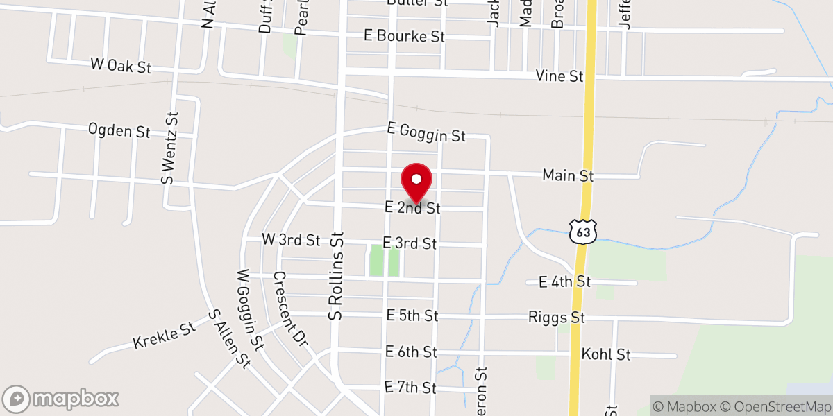 Map showing location of Second Street Church of God in Christ