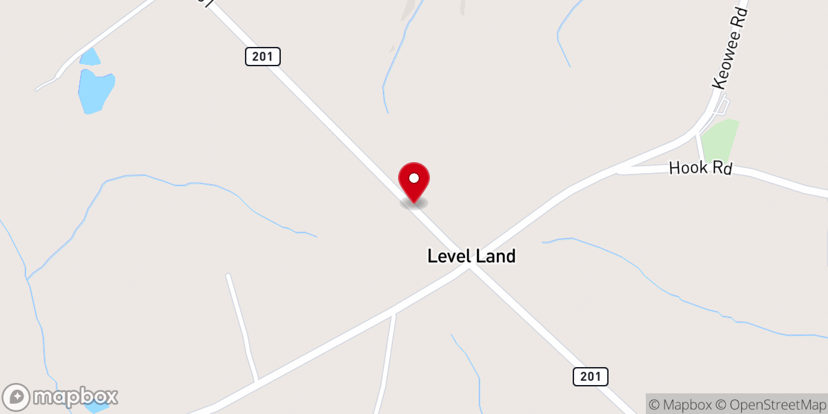 Map showing location of Mission Baptist Church