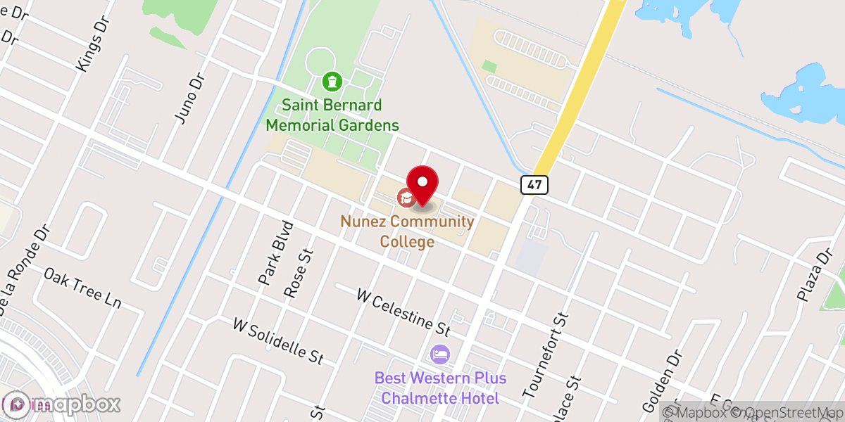 Map showing location of Tri-Parish Works | St Bernard