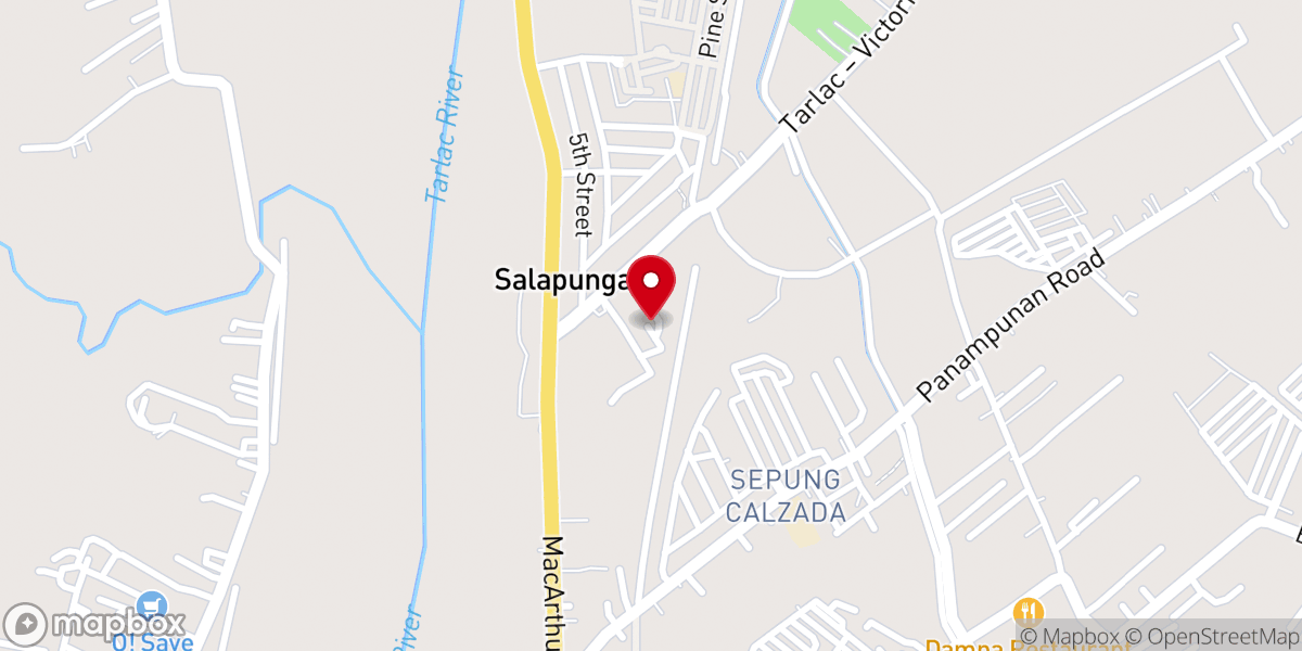 Map showing location of The Baptist Church -Salapungan, Tarlac City