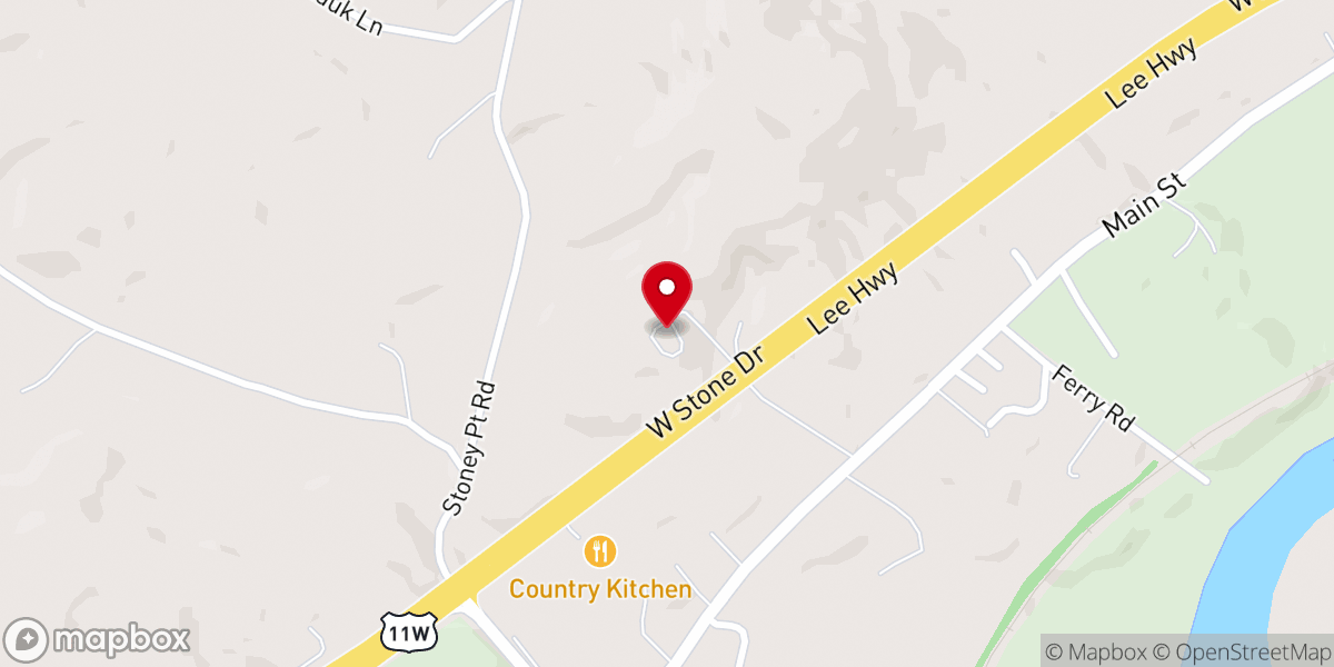 Map showing location of My Fathers House Church