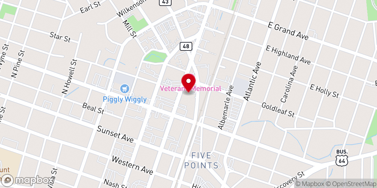 Map showing location of Good Shepherd Episcopal Church