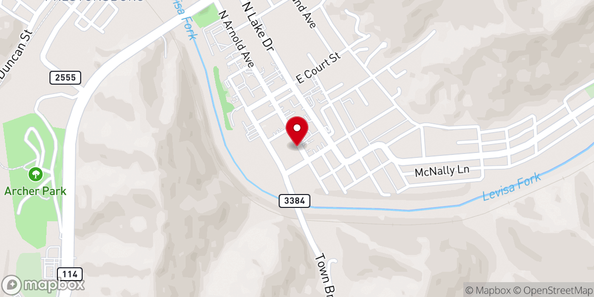 Map showing location of First United Methodist Church