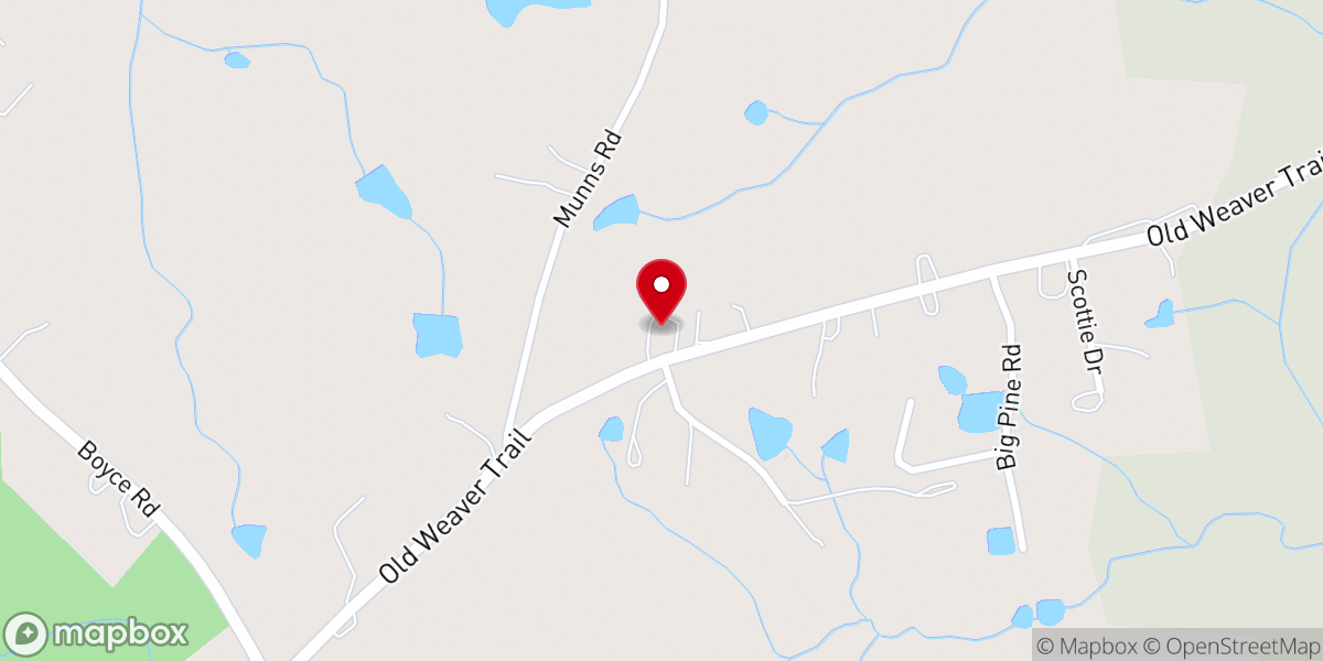 Map showing location of Union Baptist Church