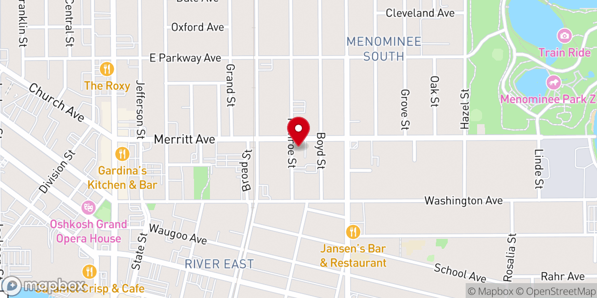 Map showing location of Perpetual Adoration chapel