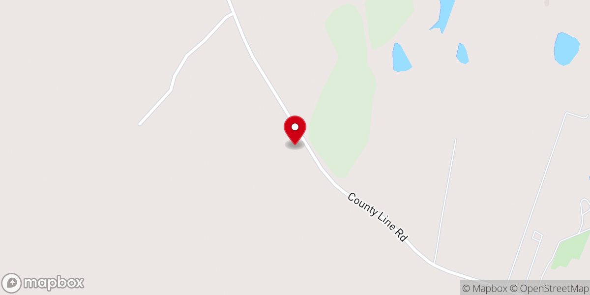 Map showing location of Born Again Baptist Church
