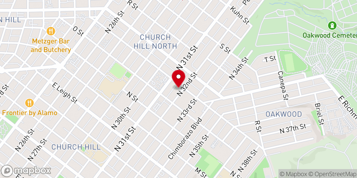 Map showing location of The Glorious Church Number Two Pentecostal Holiness Church