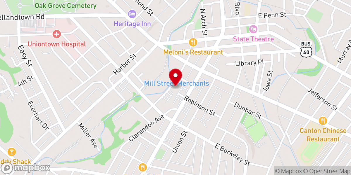 Map showing location of St. Therese