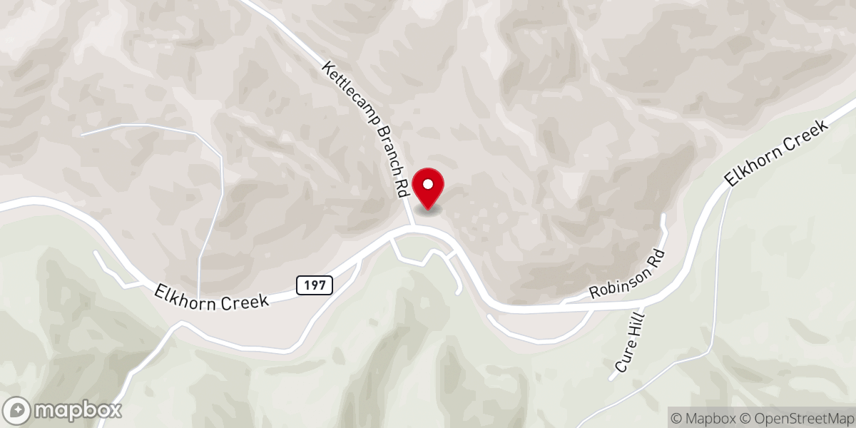 Map showing location of Elkhorn Community Church