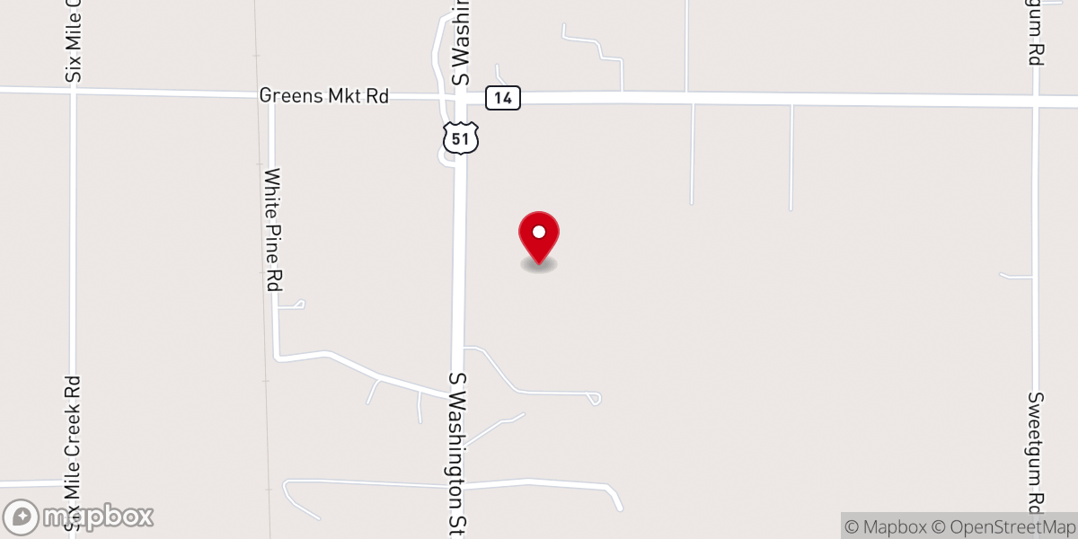 Map showing location of Christian Fellowship Church