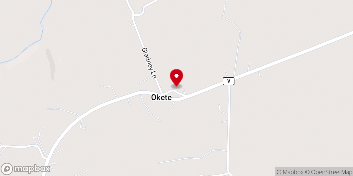 Map showing location of Mount Zion ARP Church
