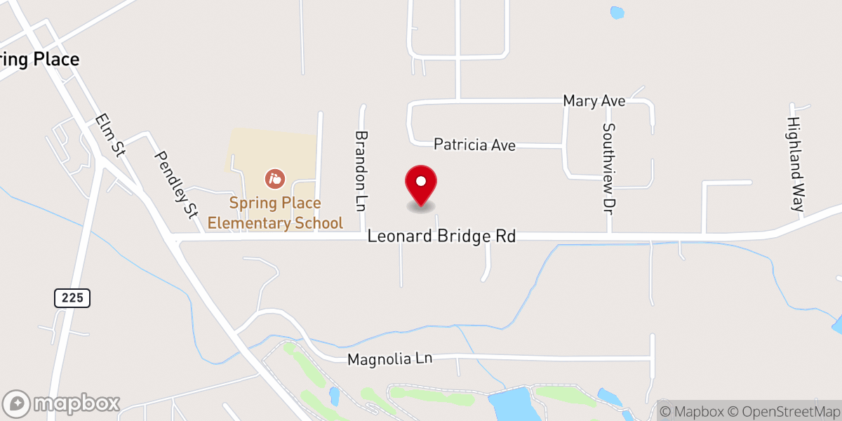 Map showing location of Grace Bible Church