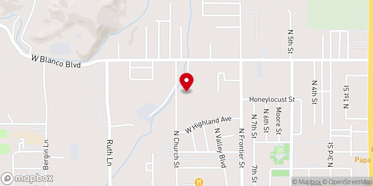 Map showing location of Bloomfield Hispanic Seventh-Day Adventist Church