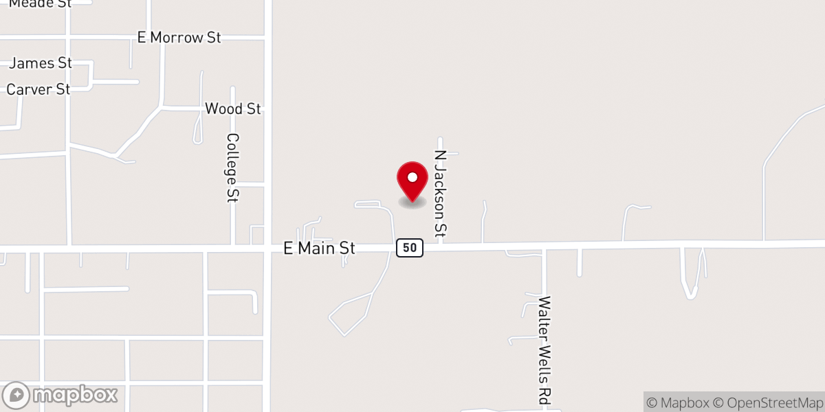 Map showing location of First Pentecostal Church