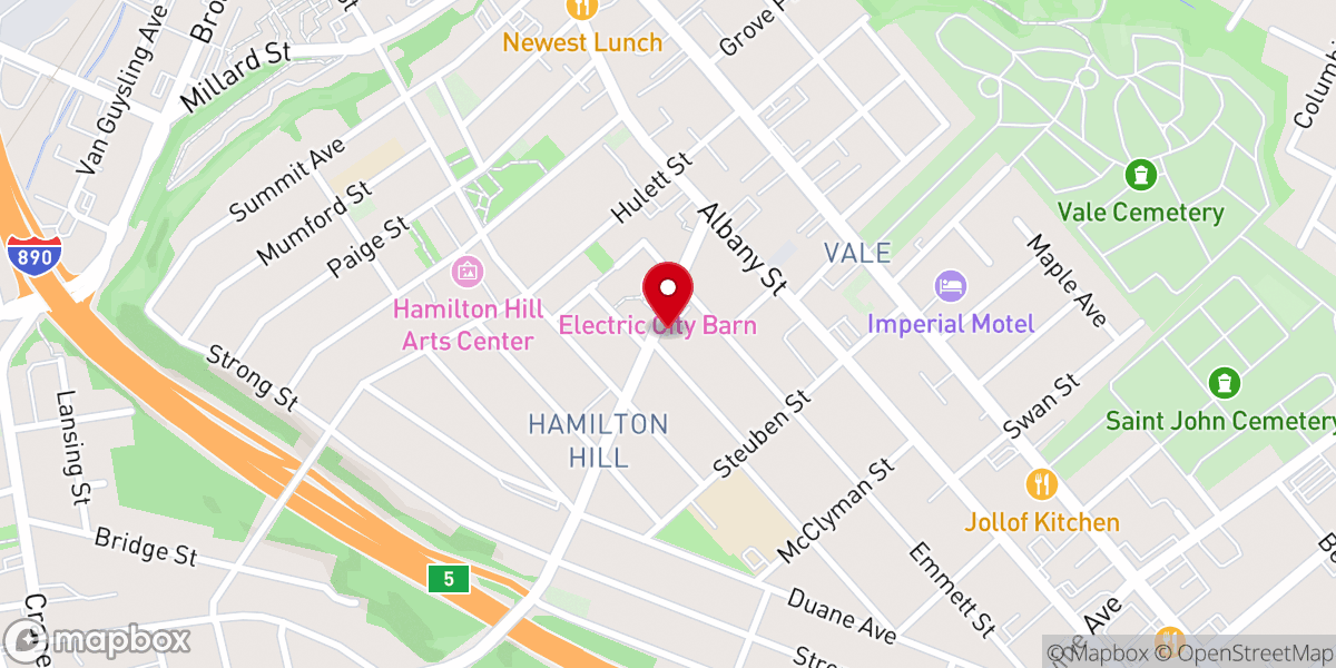 Map showing location of Higher Ground Worship Center Inc