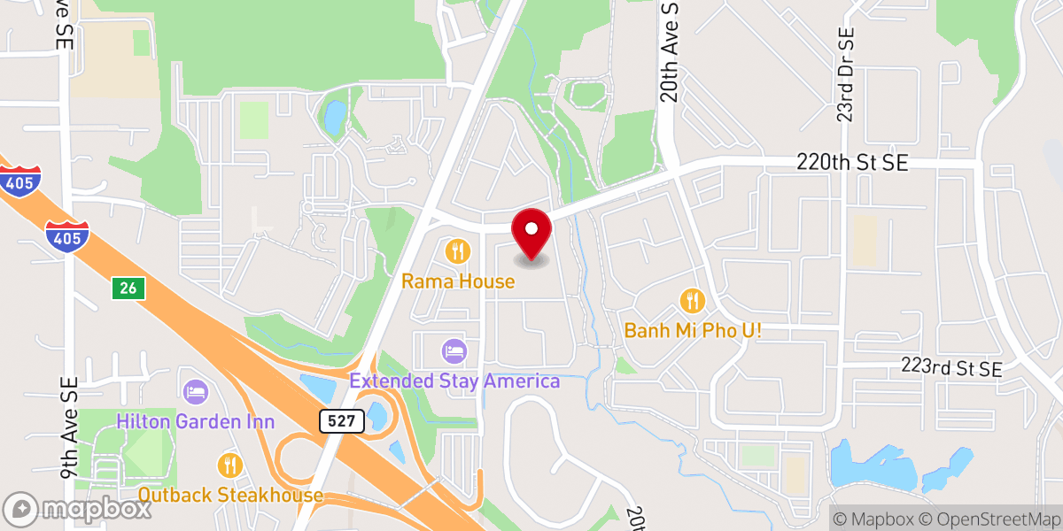 Map showing location of Canyon Hills Community Church