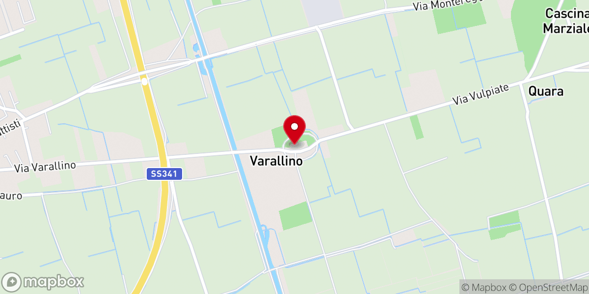 Map showing location of Santuario del Varallino