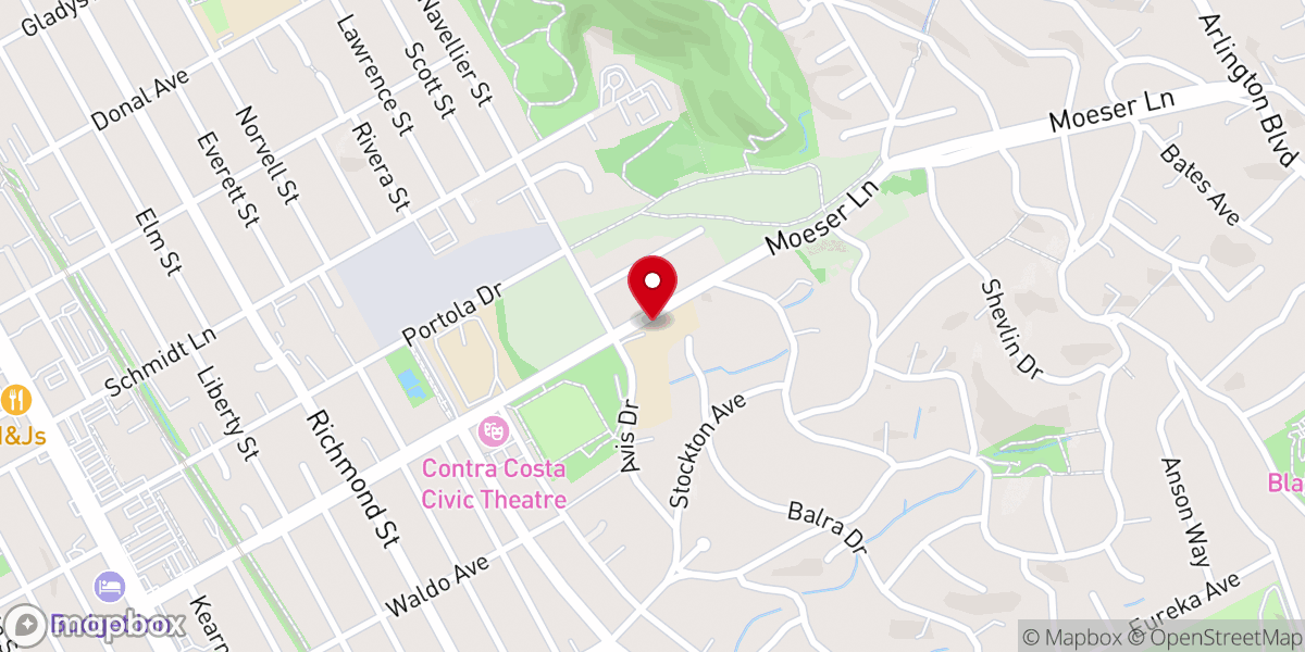Map showing location of Life Lutheran Church
