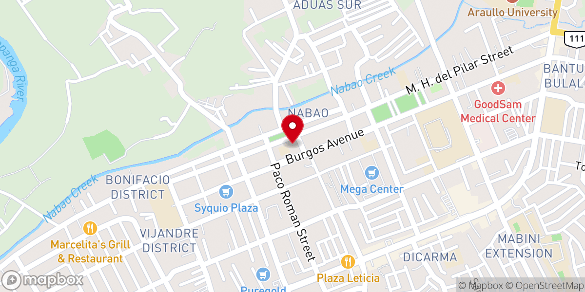 Map showing location of St. Nicholas of Tolentino Cathedral
