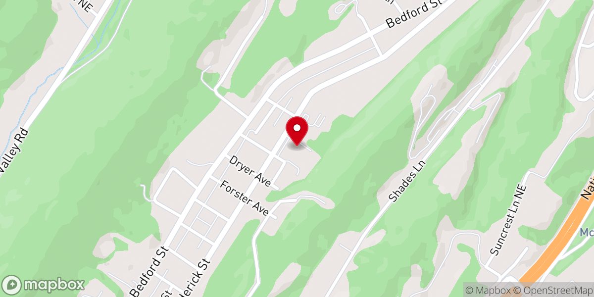 Map showing location of Saint Lukes Lutheran Church