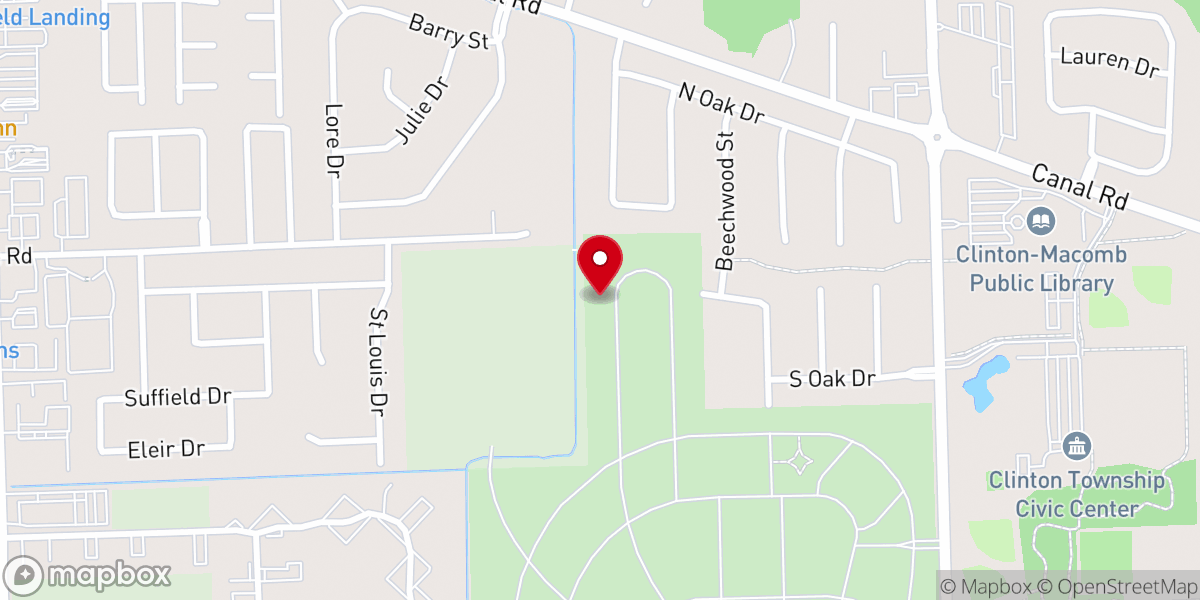 Map showing location of Calvary Bible Chapel