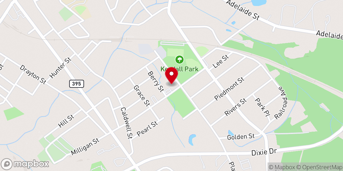 Map showing location of Summer Memorial Lutheran Church