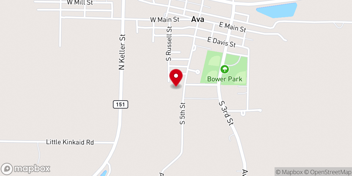 Map showing location of United Pentecostal Church
