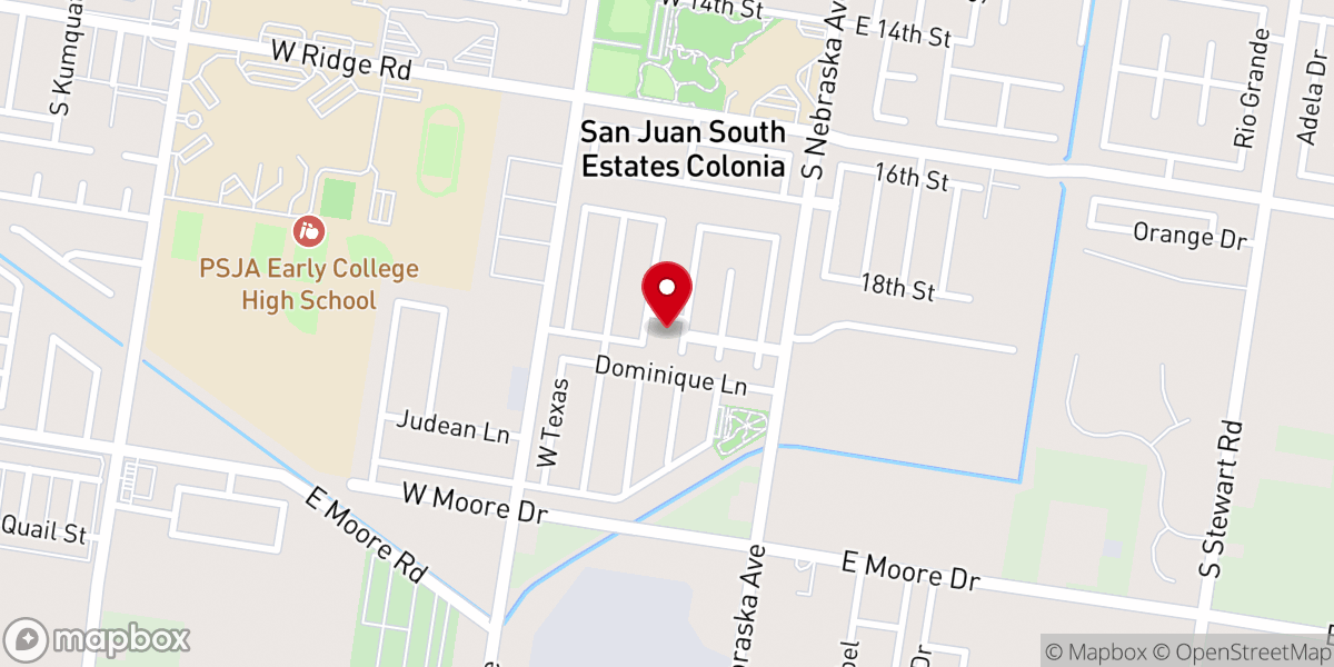 Map showing location of Iglesia Misionera Cristo Vive