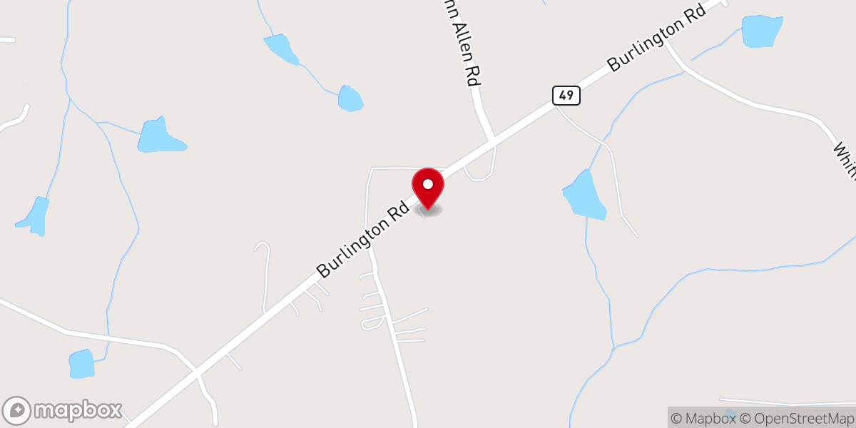 Map showing location of New Life Independent Baptist Church