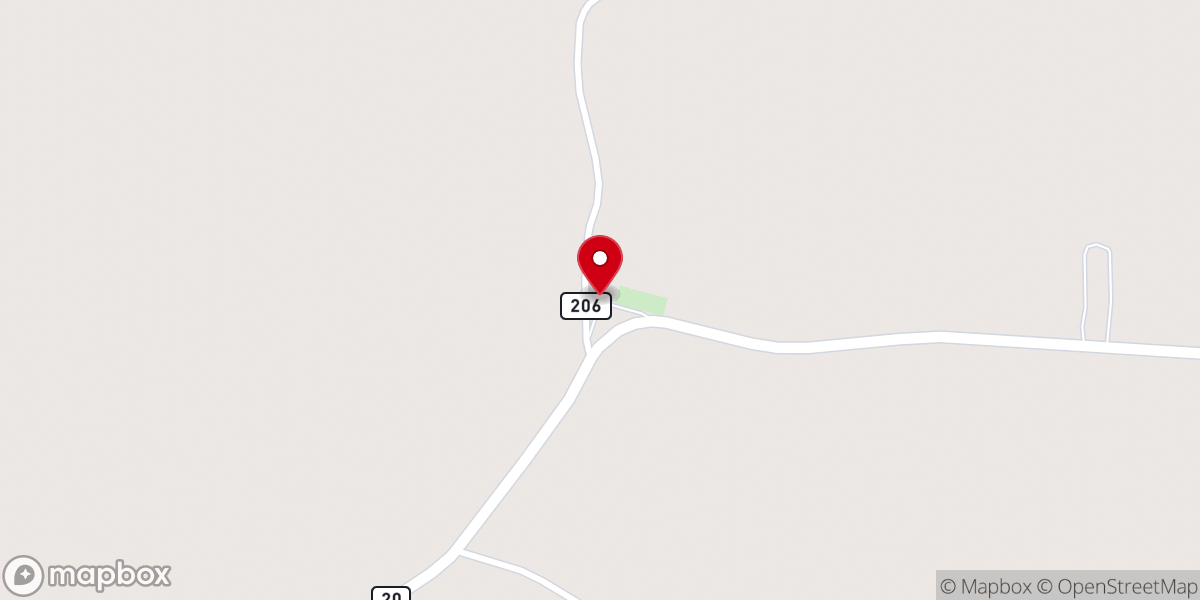 Map showing location of PALESTINE BAPTIST CHURCH