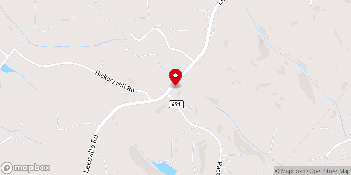 Map showing location of Langhorne Chapel