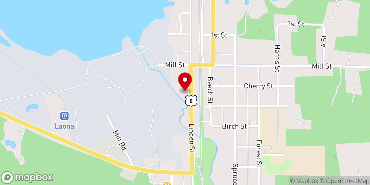 Map showing location of First Presbyterian Church